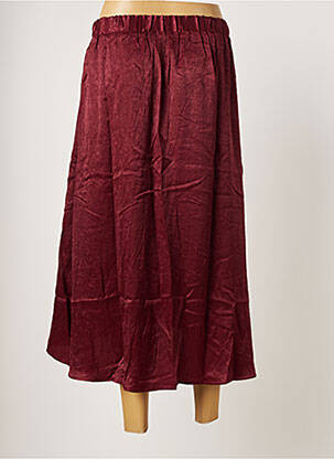 Jupe longue taille haute rouge ROSE femme