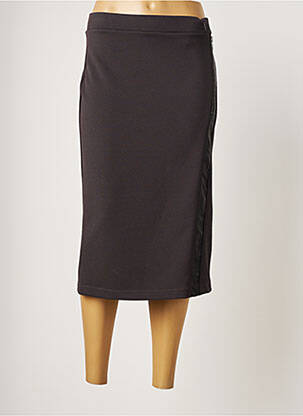 Jupe mi-longue taille haute gris FRED SABATIER femme