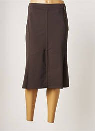 Jupe mi-longue taille haute marron FRED SABATIER femme