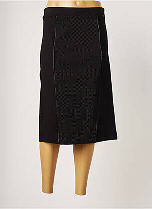 Jupe mi-longue stretch noir FRED SABATIER femme