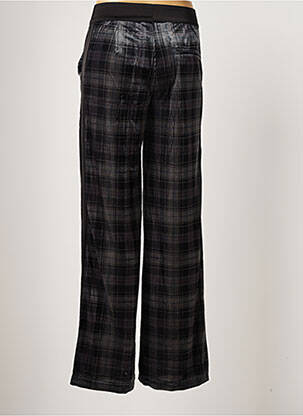Pantalon large fermeture zippée sous rabat boutonné taille normale gris ROSE femme