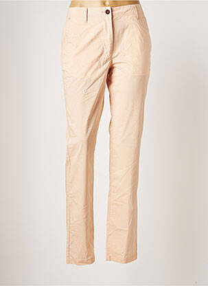 Pantalon chino tissage popeline taille normale beige AIGLE femme