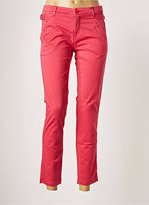 Pantalon chino fermeture zippée sous rabat boutonné taille normale rouge STAR CLIPPERS femme