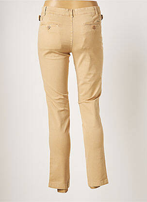 Pantalon chino fermeture zippée sous rabat boutonné taille normale beige STAR CLIPPERS femme