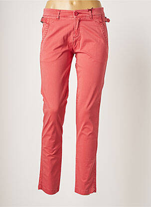 Pantalon chino fermeture zippée sous rabat boutonné taille normale rouge STAR CLIPPERS femme