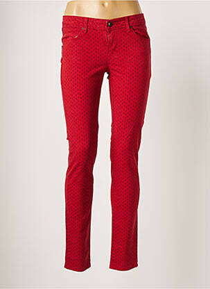 Pantalon droit stretch taille normale rouge LEVI'S femme