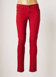 Pantalon droit stretch taille normale rouge LEVIS femme