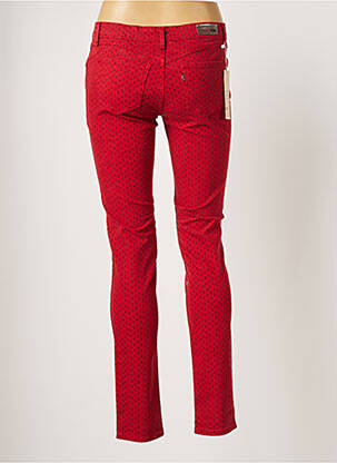 Pantalon droit stretch taille normale rouge LEVI'S femme