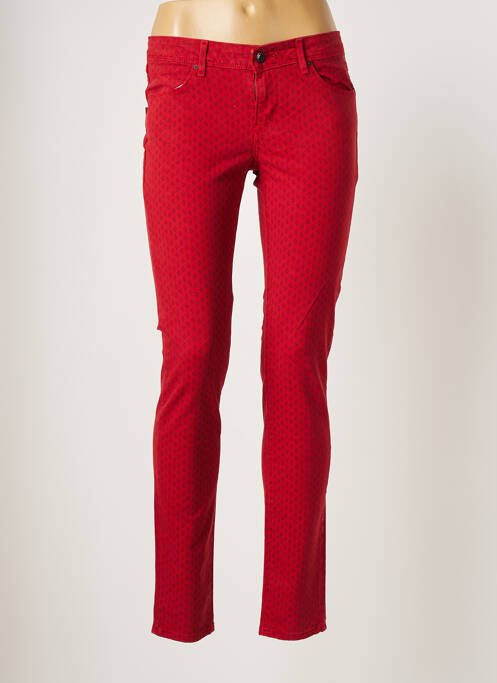 Pantalon droit stretch taille normale rouge LEVIS femme
