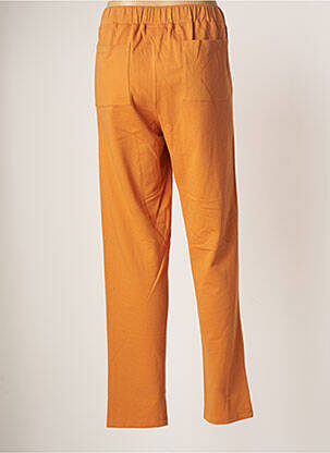 Pantalon droit stretch taille normale orange ARTHUR femme