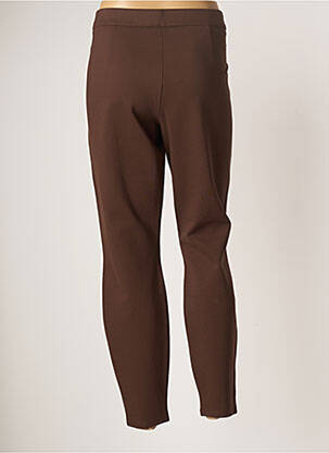 Pantalon droit stretch taille normale marron TOMMY HILFIGER femme