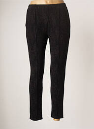 Pantalon slim taille élastique taille normale noir ROSE MON AMOUR femme