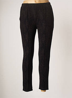 Pantalon slim taille élastique taille normale noir ROSE MON AMOUR femme
