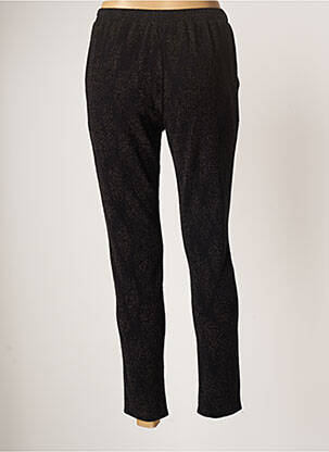 Pantalon slim taille élastique taille normale noir ROSE MON AMOUR femme