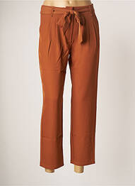 Sarouel stretch taille normale marron ROSE MON AMOUR femme