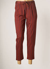 Pantalon 7/8 stretch taille normale marron ROSE MON AMOUR femme