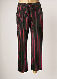 Pantalon droit stretch taille normale noir ROSE MON AMOUR femme