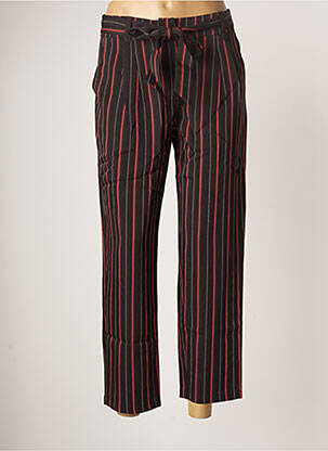 Pantalon droit stretch taille normale noir ROSE MON AMOUR femme