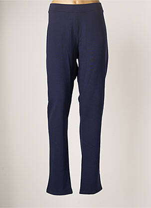 Pantalon droit bleu ELENA MIRO pour femme