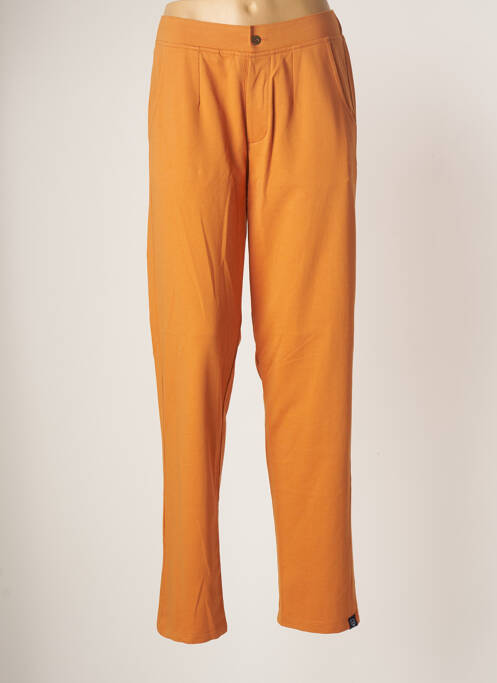 Pantalon droit stretch taille normale orange ARTHUR femme