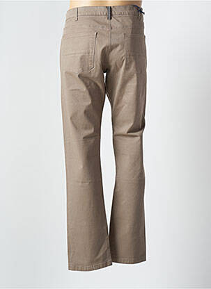 Pantalon droit tissage popeline taille normale marron MARINA YACHTING femme