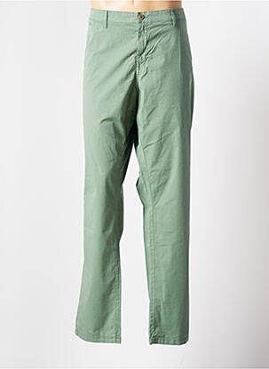 Pantalon chino tissage popeline taille normale vert SERGE BLANCO homme