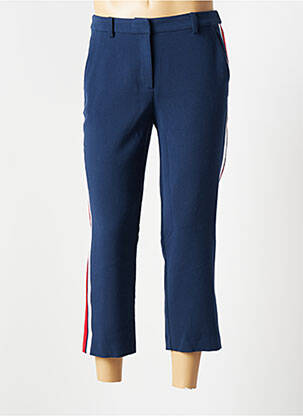 Pantalon 7/8 fermeture zippée sous rabat avec crochet taille normale bleu TOMMY HILFIGER homme