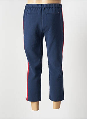 Pantalon 7/8 fermeture zippée sous rabat avec crochet taille normale bleu TOMMY HILFIGER homme