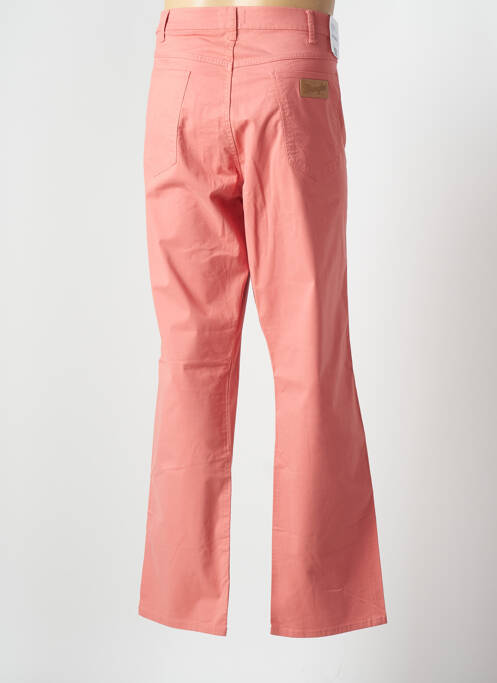 Pantalon droit tissage popeline taille normale rose WRANGLER homme