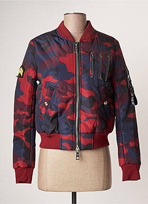 Blouson effet matière satinée rouge THE NEW DESIGNERS ! femme