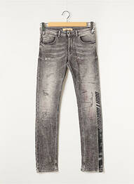 Jeans coupe slim sélection denim gris JOHN GALLIANO garcon