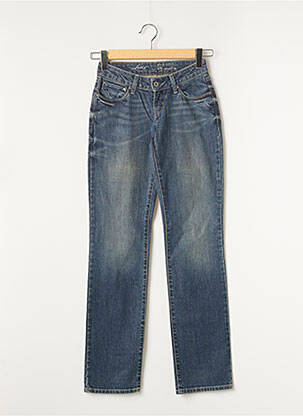 Jeans coupe droite broderie rivets taille basse bleu LEVIS femme