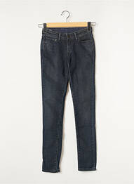 Jeans coupe slim broderie rivets taille basse bleu LEVIS femme