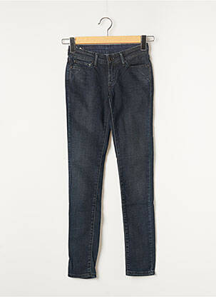 Jeans coupe slim broderie rivets taille basse bleu LEVIS femme