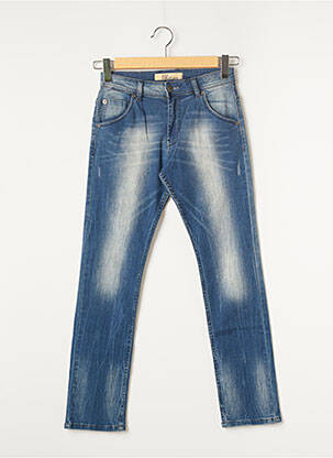 Jeans coupe slim broderie rivets bleu JOHN GALLIANO garçon