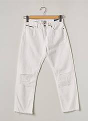 Jeans coupe droite blanc TOMMY HILFIGER pour femme seconde vue