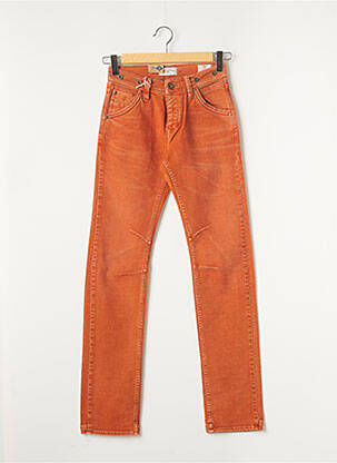 Jeans coupe slim orange LEE COOPER pour homme