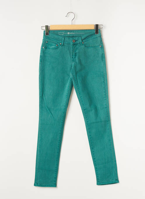 Jeans coupe slim broderie rivets taille normale vert LEVIS femme