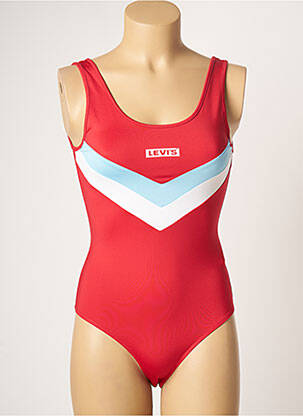 Body sérigraphie sans manche rouge LEVI'S femme