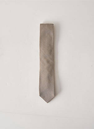 Cravate tissage texturé beige FACONNABLE homme
