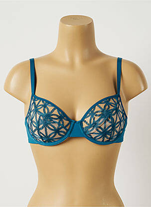 Soutien-gorge légère et transparente bleu LOU femme
