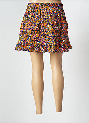 Jupe courte coupe évasée orange ONLY femme