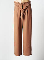 Pantalon large marron PEACE N'LOVE pour femme seconde vue