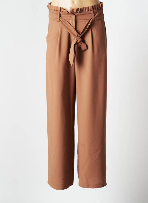 Pantalon large marron PEACE N'LOVE pour femme