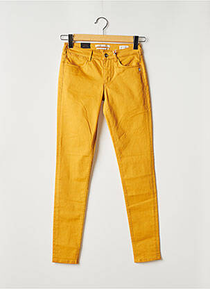 Pantalon slim jaune SCOTCH & SODA pour femme
