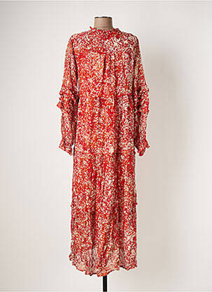 Robe longue manches longues manches longues rouge CREAM femme