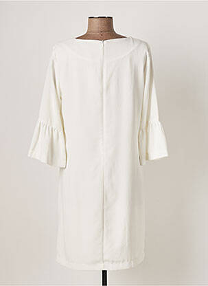 Robe mi-longue manches 3/4 manches 3/4 beige ESQUALO femme