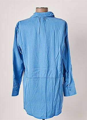 Chemisier coupe droite manches longues bleu STREET ONE femme