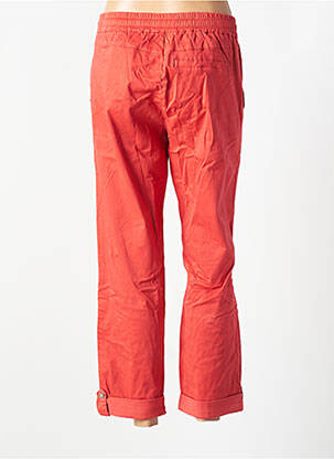 Pantalon chino fermeture zippée sous rabat boutonné taille normale rouge CREAM femme