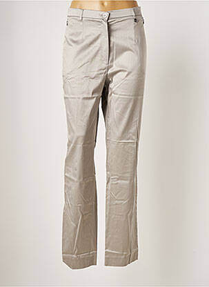 Pantalon droit gris BRUNO SAINT HILAIRE pour femme